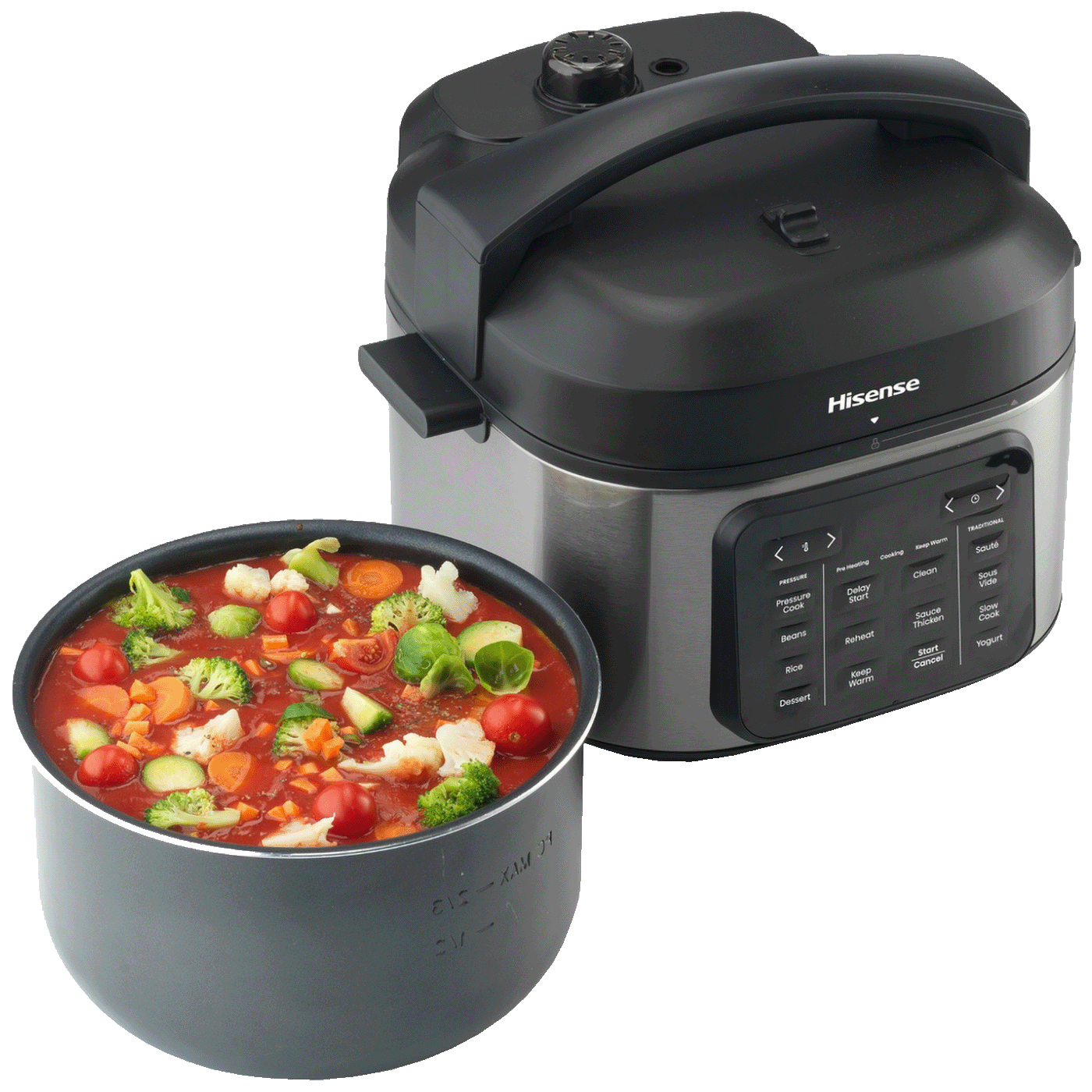 Hisense Višenamjenski lonac, Multicooker, 1500W, 6 lit. - HMC6SBK