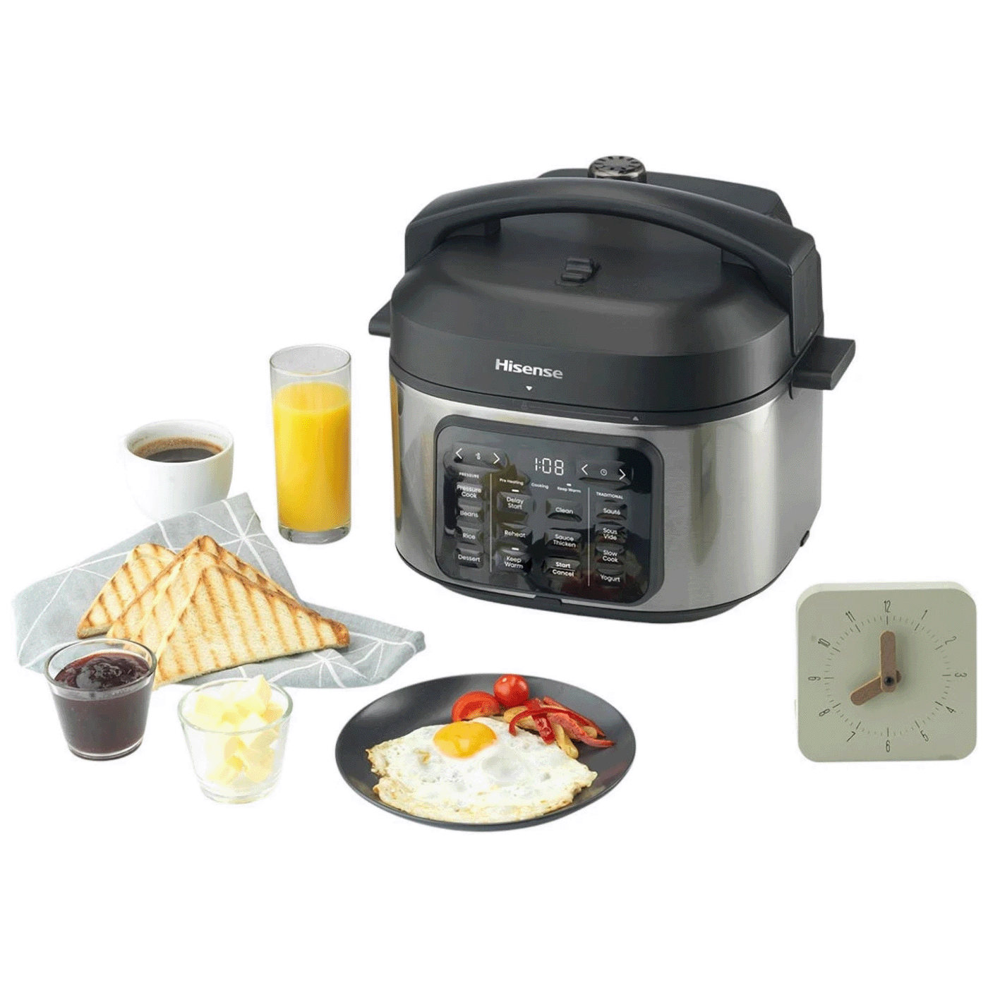 Hisense Višenamjenski lonac, Multicooker, 1500W, 6 lit. - HMC6SBK