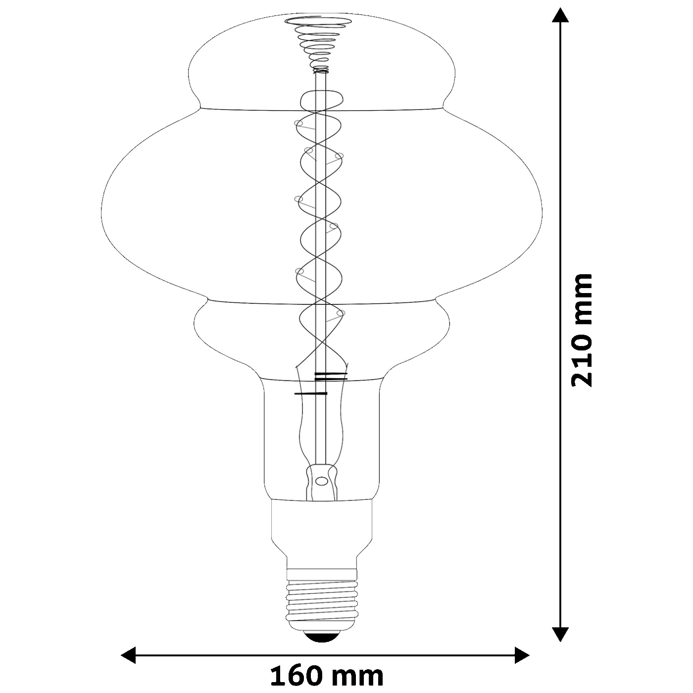 Avide Sijalica, LED 8W, E27 - Jumbo Amber 8W E27