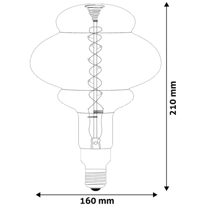 Avide Sijalica, LED 8W, E27 - Jumbo Amber 8W E27