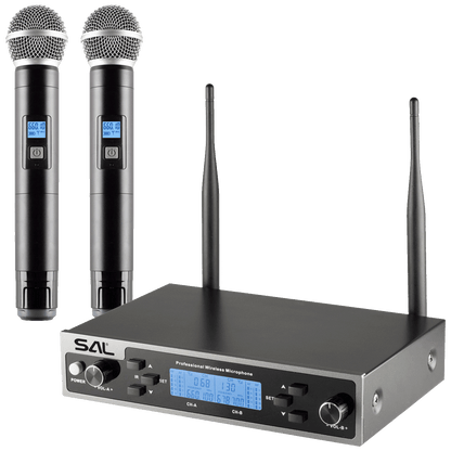 SAL Bežični set, 2 bežična mikrofona i prijemnik - MVN610