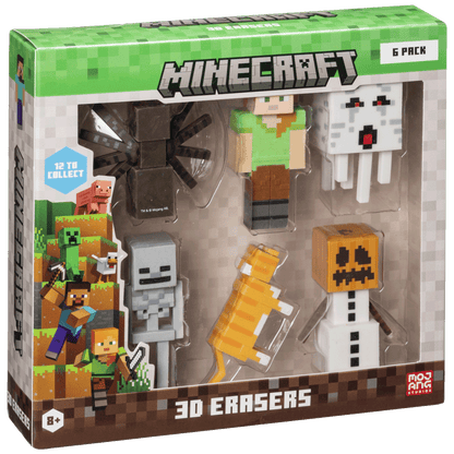 PMI Gumice za brisanje, Minecraft 3D, set 6 kom. - MC4060B