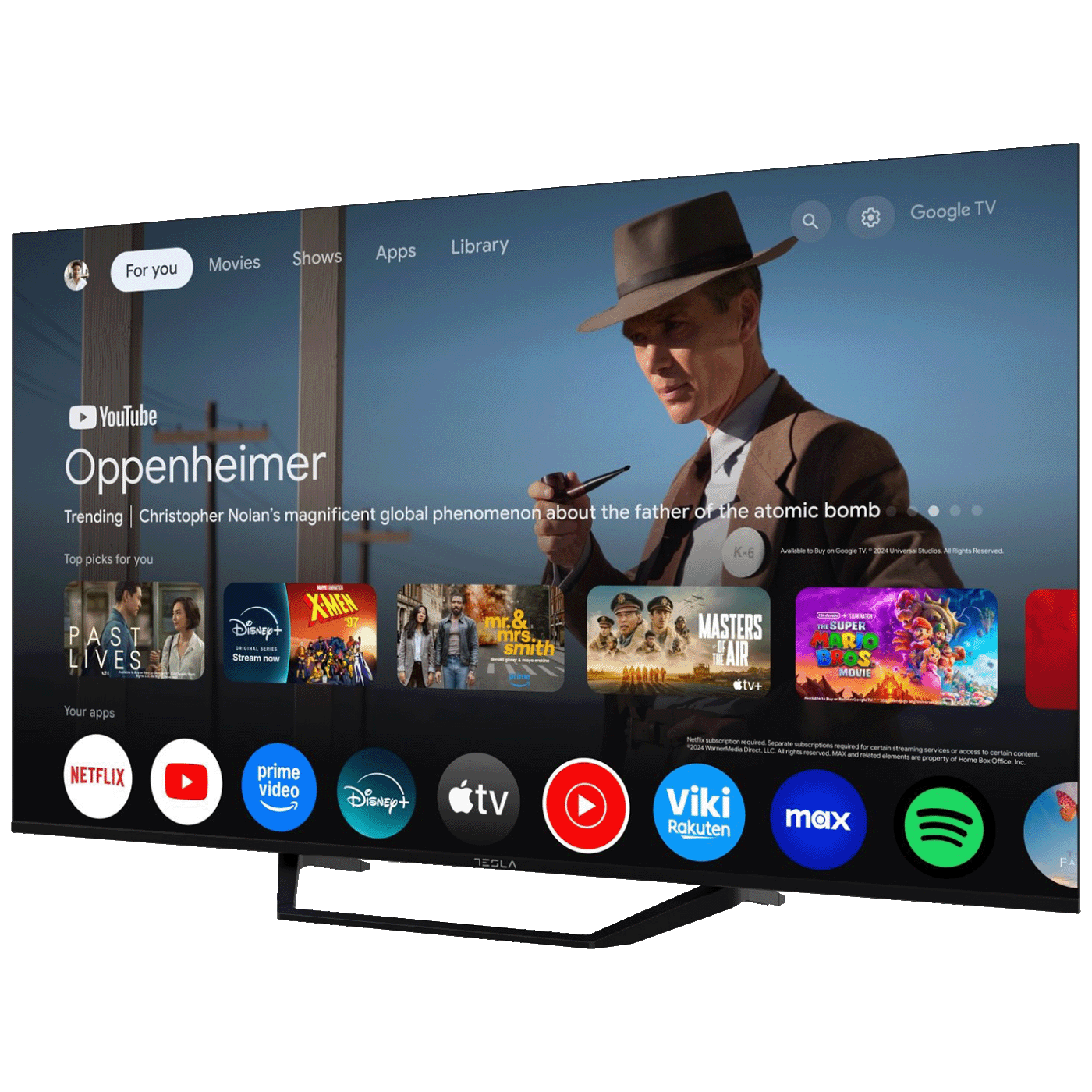 Tesla Televizor Smart LED 4K UltraHD 65", Google TV - 65E655BUS
