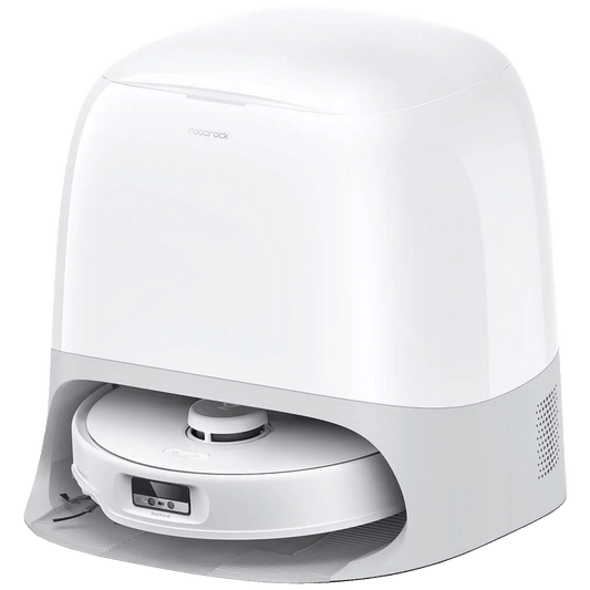 Roborock Robot usisavač sa stanicom za pražnjenje, 6400 mAh, WiFi - Qrevo Curv White