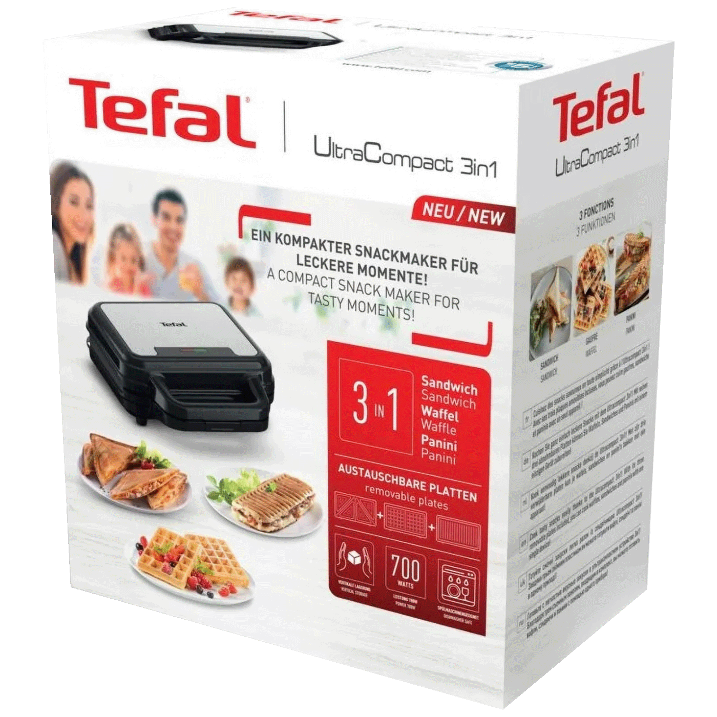 Tefal Grill kontaktni, 3u1, 700W, UltraCompact - SW383D10