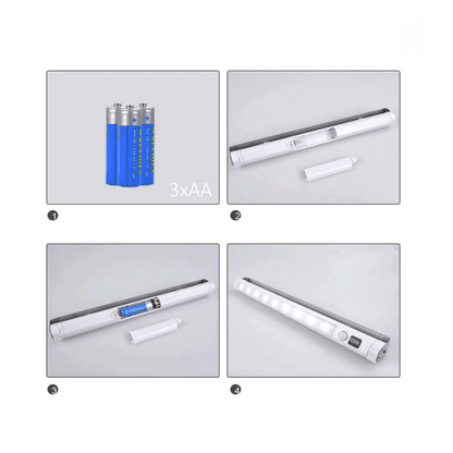 Maclean LED svjetiljka s PIR senzorom pokreta, bežična - MCE166