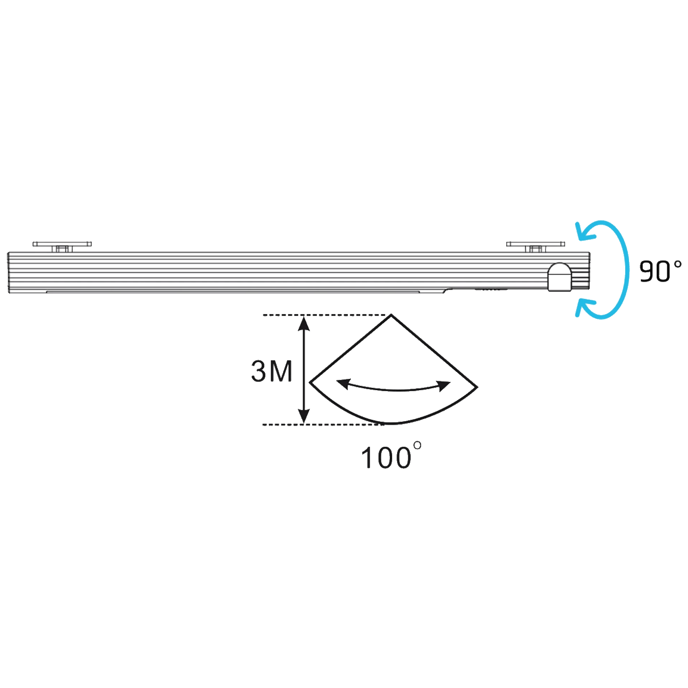 Maclean LED svjetiljka s PIR senzorom pokreta, bežična, 4000K - MCE235