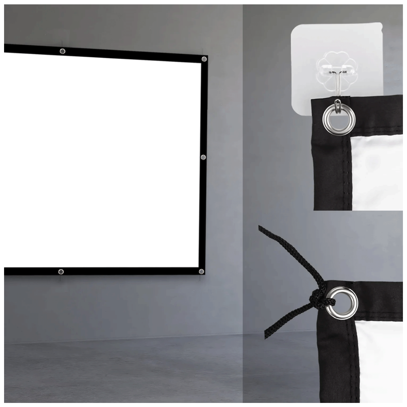 Maclean Platno za projektor, zidno, 330 x 220 cm, 4:3 - MC-168