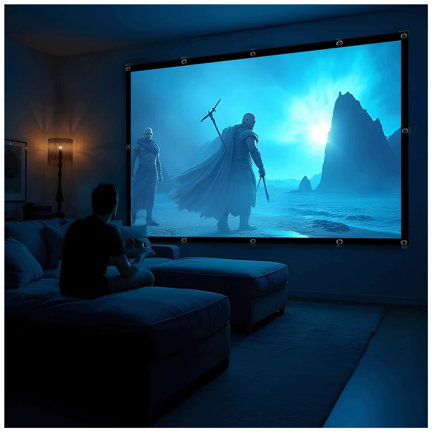 Maclean Platno za projektor, zidno, 330 x 220 cm, 4:3 - MC-168