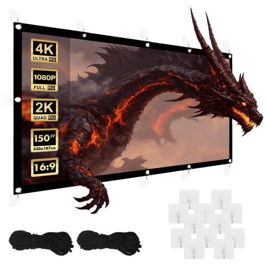 Maclean Platno za projektor, zidno, 330 x 187 cm, 16:9 - MC-167