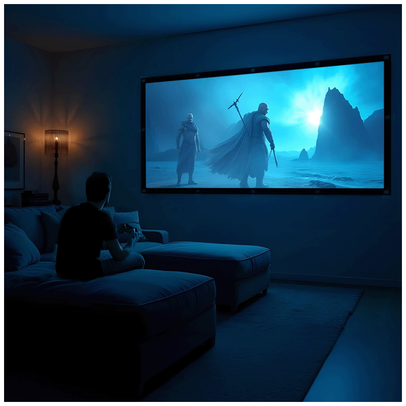 Maclean Platno za projektor, zidno, 330 x 187 cm, 16:9 - MC-167