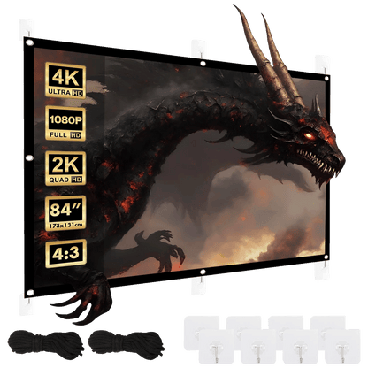 Maclean Platno za projektor, zidno, 175 x 131 cm, 4:3 - MC-166