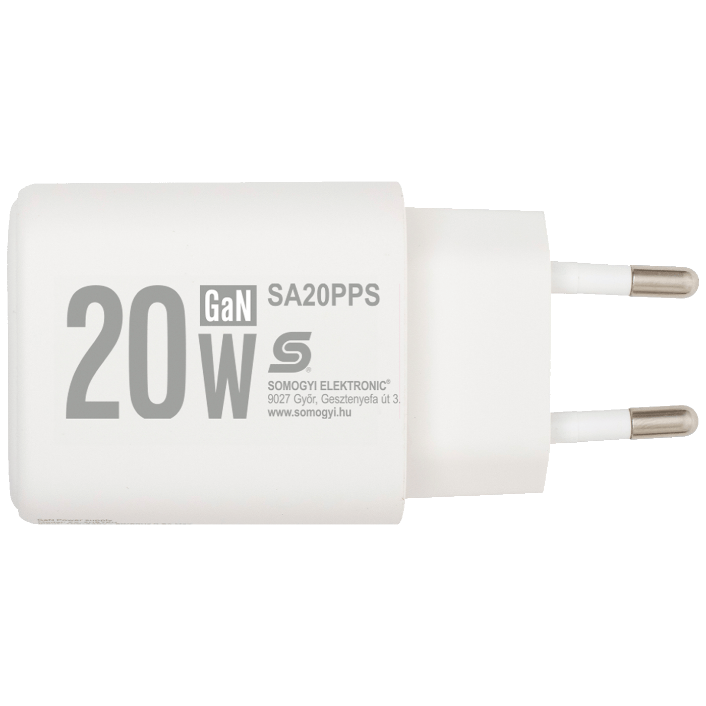 home Punjač kučni, brzi, 1 x USB-A, 1 x USB-C, 20W, GaN - SA20PPS