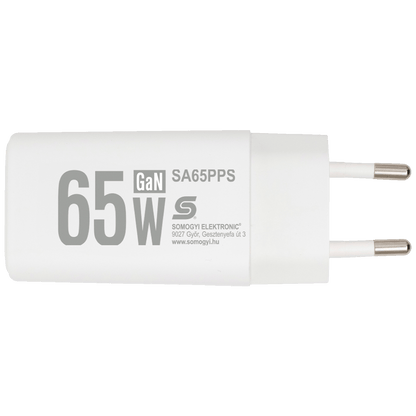 home Punjač kučni, brzi, 1 x USB-A, 1 x UCB-C, 65W, GaN - SA65PPS