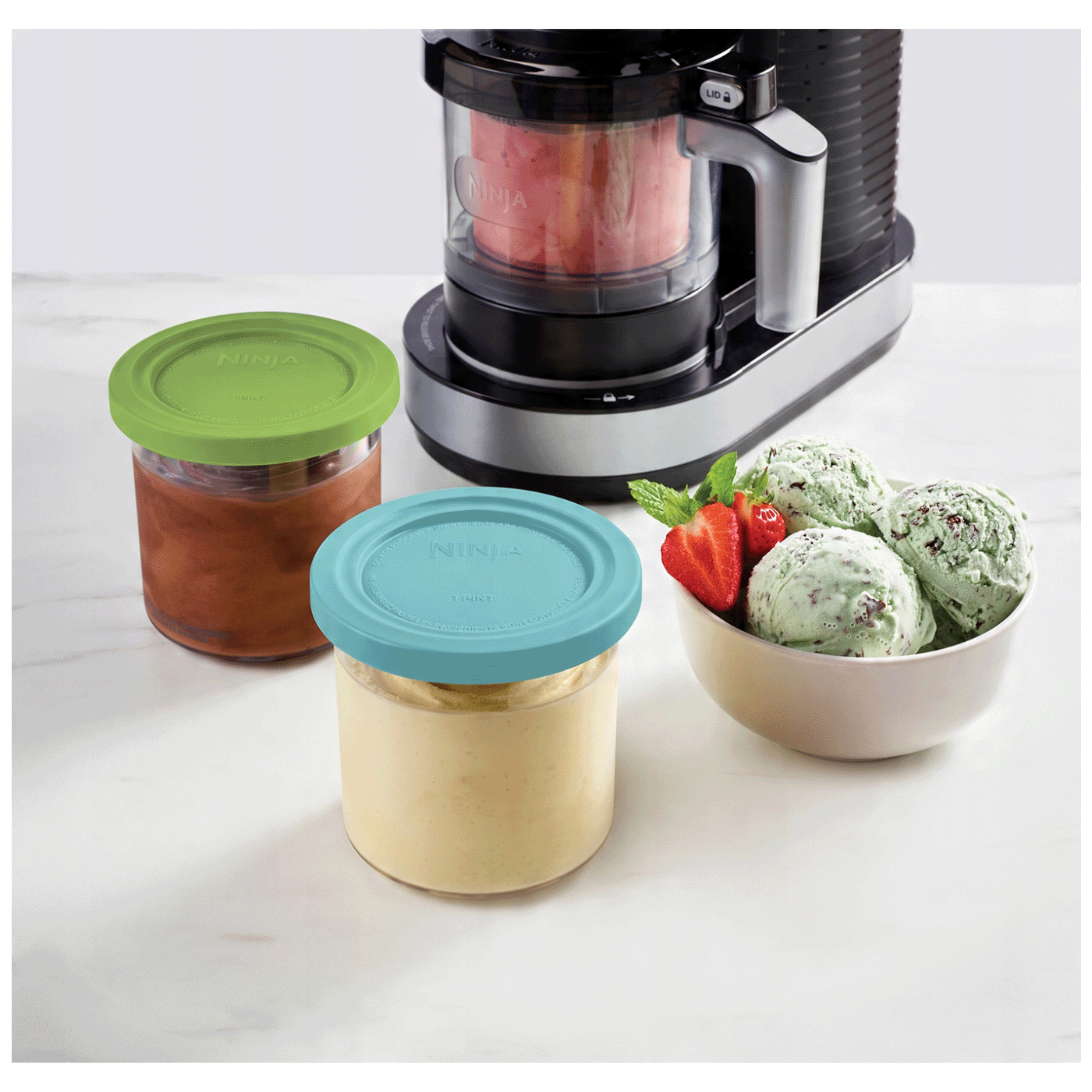 Ninja Posude za sladoled s poklopcima u boji, 470 ml., set 4 kom. - XSKPNTLID4EUK