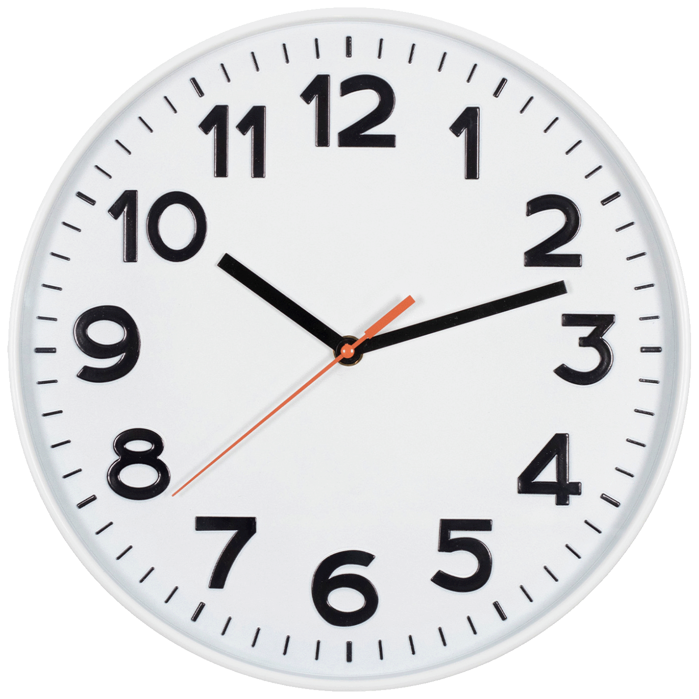 home Zidni sat, staklena prednja strana, 1 x AA baterija, 300 mm - AWC300WH