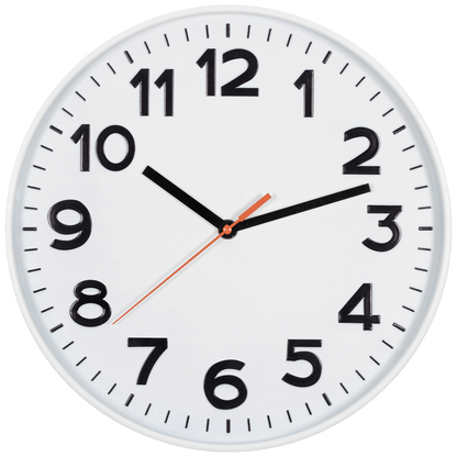 home Zidni sat, staklena prednja strana, 1 x AA baterija, 300 mm - AWC300WH