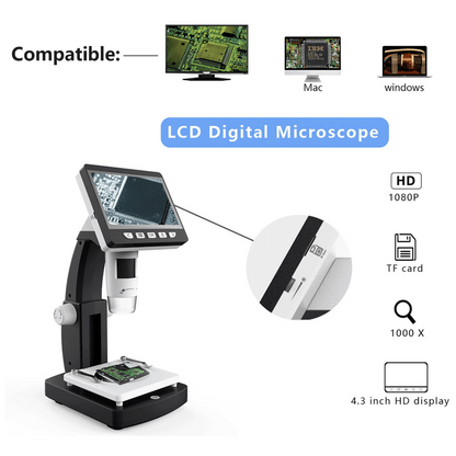 NN-Su Stoni elektronski digitalni mikroskop sa HD ekranom od 4.3" - HC5451