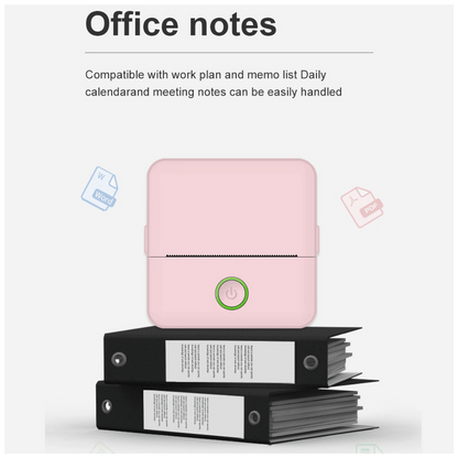 NN-Su Printer, mobilni , Zero INK, Bluetooth, set - X6 Mini Printer,set,Bluetooth,Pink