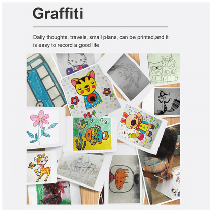 NN-Su Printer, mobilni , Zero INK, Bluetooth, set - X6 Mini Printer,set,Bluetooth,Pink