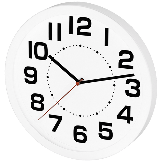 home Zidni sat, staklena prednja strana, 1 x AA baterija, 250 mm - AWC250WH