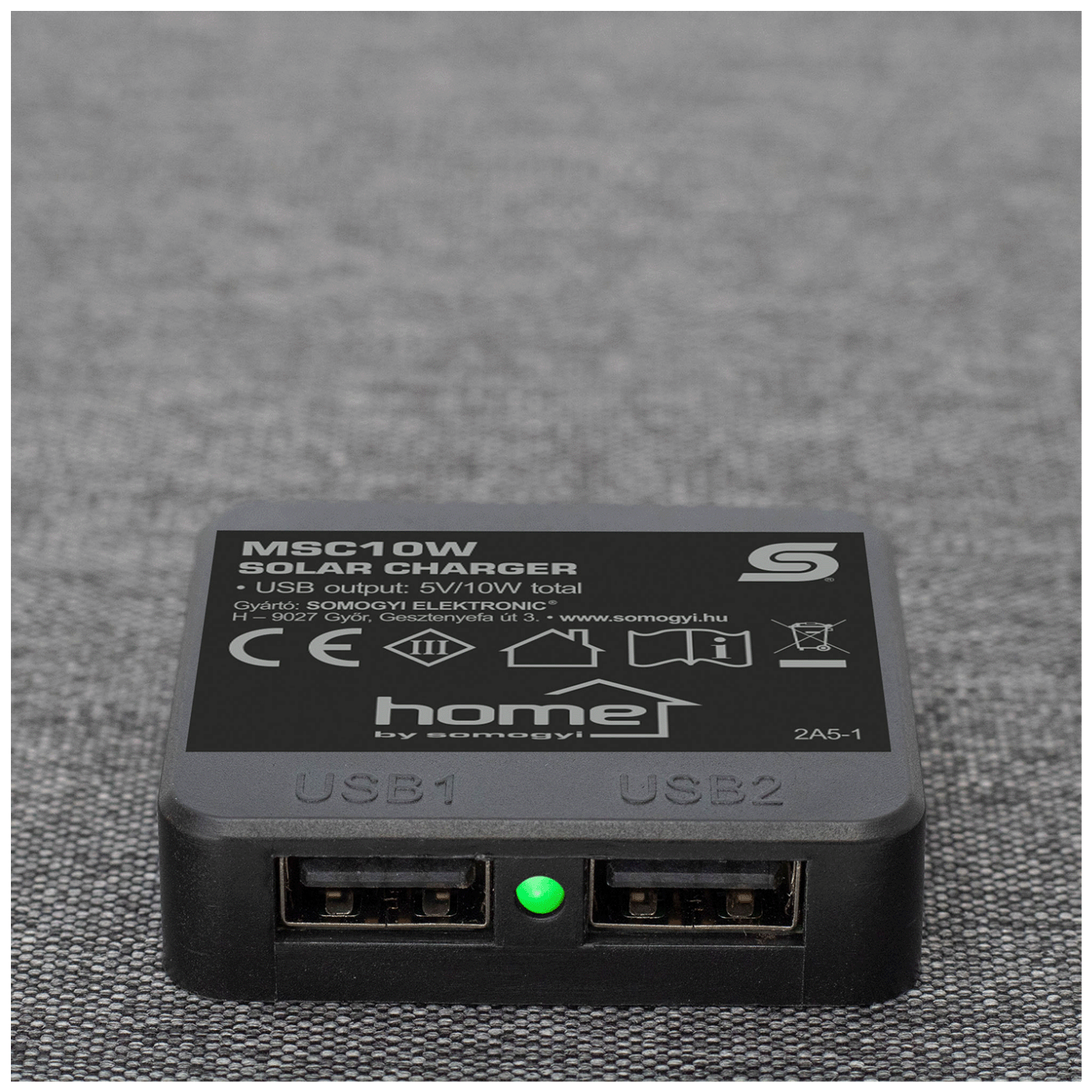 home Prijenosni solarni USB punjač, sklopivi, 2 x USB-A, 10W - MSC10W