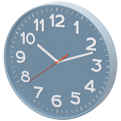 home Zidni sat, staklena prednja strana, 1 x AA baterija, 300 mm - AWC300BL