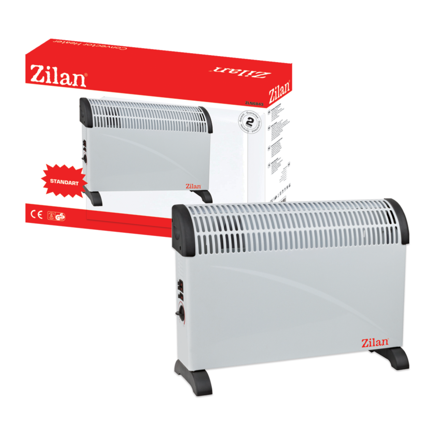 Zilan Grijalica, 2000 W, podesiv termostat, bijela - ZLN6843