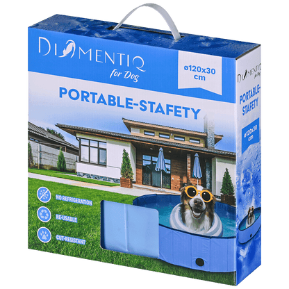 NN Sklopivi bazen za pse 120 x 30cm,  DIAMENTIQ - Foldable dog pool DIAMENTIQ