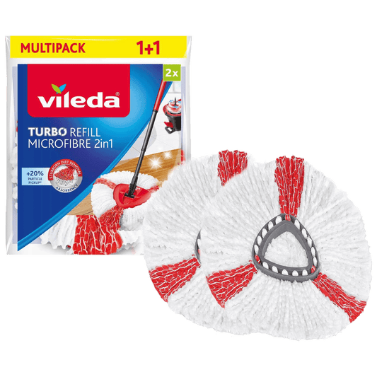 Vileda Zamjenska krpa za čišćenje poda, 2 kom. - Turbo Mop Refill 2in1, 2X