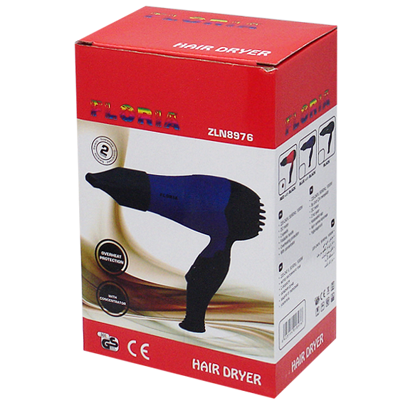 Floria Fen za kosu, 850 W, crveno/crna - ZLN8977