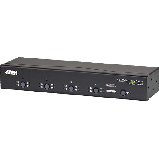 Valueline VGA switch, 4 x 4 audio/video + RS232 - VM0404-AT-G