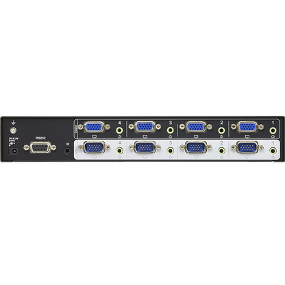 Valueline VGA switch, 4 x 4 audio/video + RS232 - VM0404-AT-G