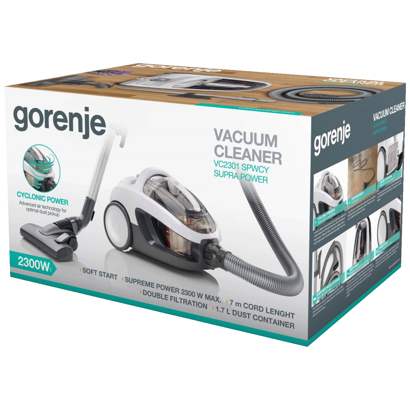 Gorenje Usisivač sa posudom,  2300W - VC2301SPWCY