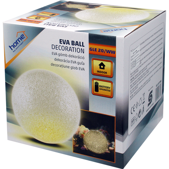 home Dekorativna rasvjeta, kugla Ø20 cm - GLE 20/WW
