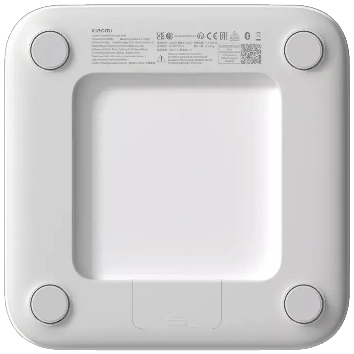 Xiaomi Pametna vaga, tjelesna, do 150 kg, LED Display, Bluetooth - Smart Scale S200 White