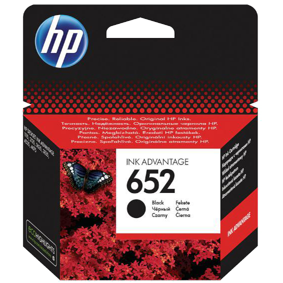 HP Tinta 652 (F6V25AE), crna, 360 str
