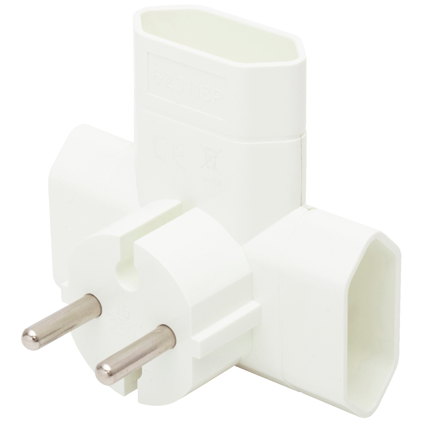 home Strujni razdjeljnik, 3 x EU utičnice, T oblik - TPF3E