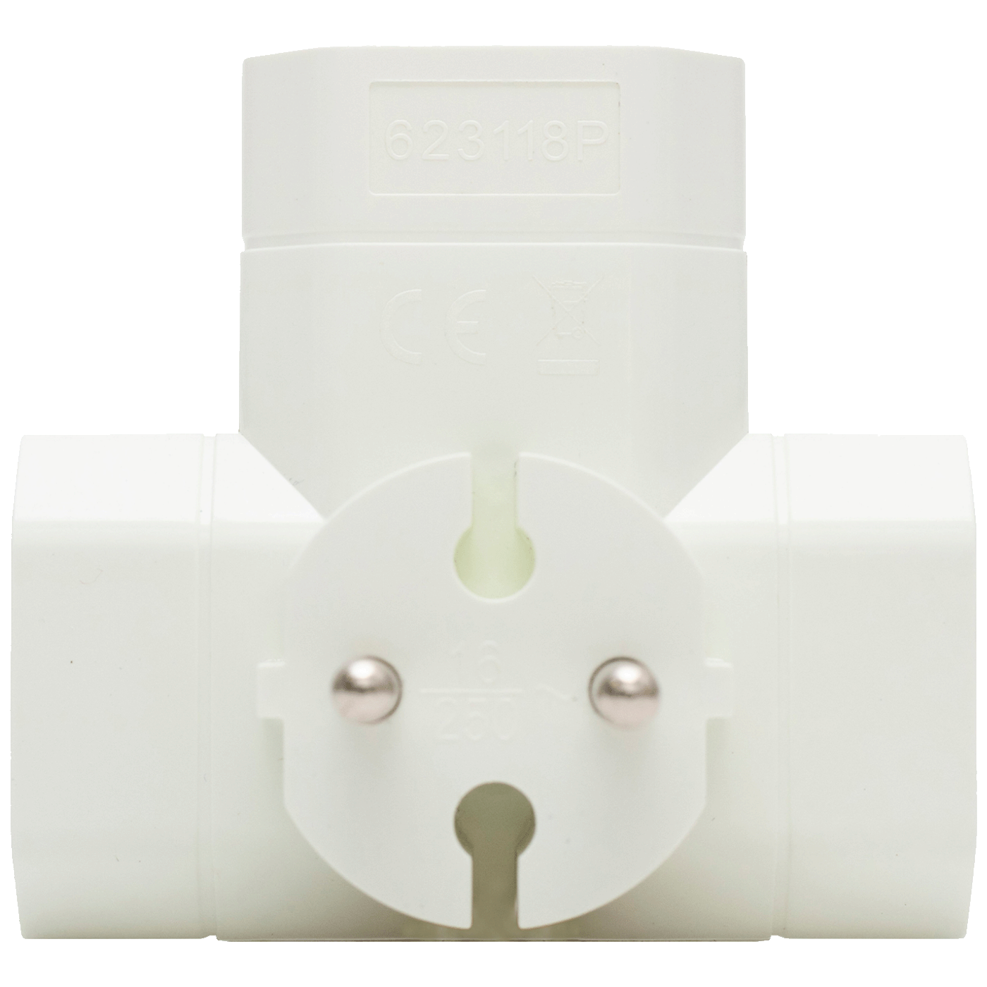 home Strujni razdjeljnik, 3 x EU utičnice, T oblik - TPF3E