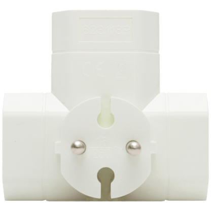 home Strujni razdjeljnik, 3 x EU utičnice, T oblik - TPF3E