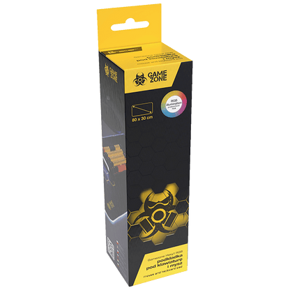 Tracer Podloga za miš, RGB, 80 x 30 cm - GAMEZONE Hexy1