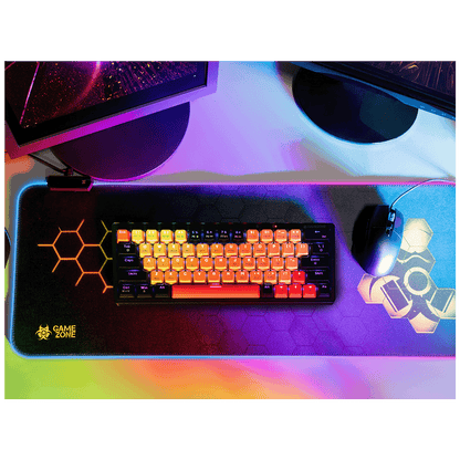 Tracer Podloga za miš, RGB, 80 x 30 cm - GAMEZONE Hexy1
