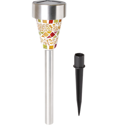 home Solarna vrtna LED lampa, mozaik, staklo / metal, 300 mAh - MX 459/1