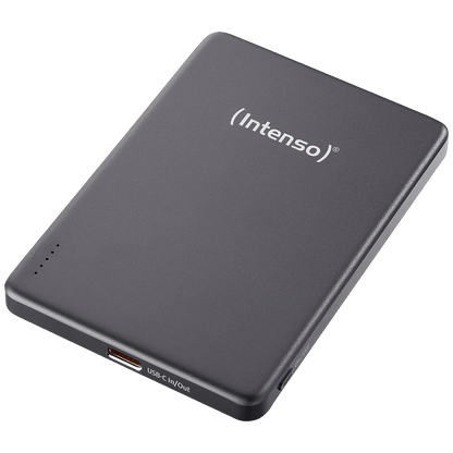 (Intenso) Prijenosni punjač, MagSafe, 5000mAh, bežični, sivi - POWERBANK MW5000 Gray