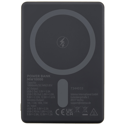 (Intenso) Prijenosni punjač, MagSafe, 10000mAh, bežični - POWERBANK MW10000 Rose