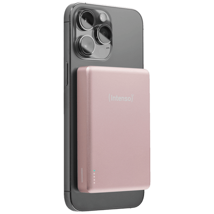 (Intenso) Prijenosni punjač, MagSafe, 10000mAh, bežični - POWERBANK MW10000 Rose