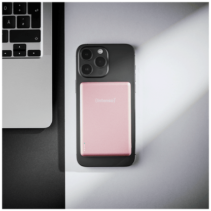 (Intenso) Prijenosni punjač, MagSafe, 10000mAh, bežični - POWERBANK MW10000 Rose