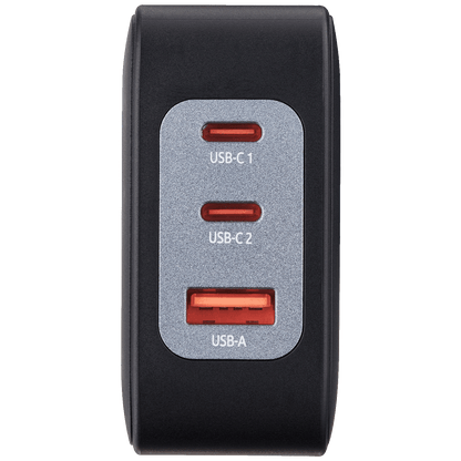 (Intenso) Punjač kučni sa type C kabelom, brzi, 1xUSB-A, 2xUCB-C, 100W - Adapter W100ACC GaN + C520C Cable