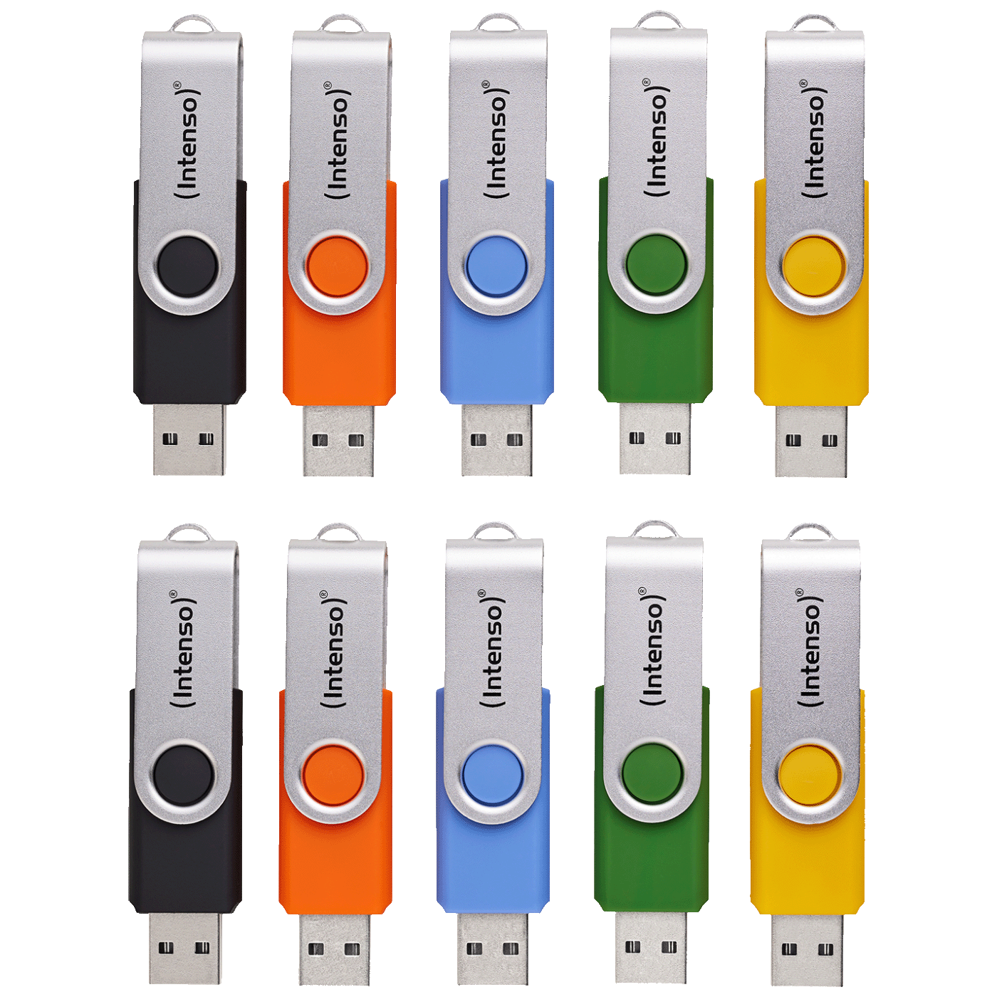 (Intenso) USB Flash Drive 4GB Hi-Speed, Basic Line, pakiranje 10 kom. - USB 2.0-10x4GB/Basic Line Multipack
