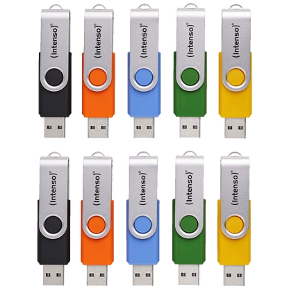 (Intenso) USB Flash Drive 4GB Hi-Speed, Basic Line, pakiranje 10 kom. - USB 2.0-10x4GB/Basic Line Multipack